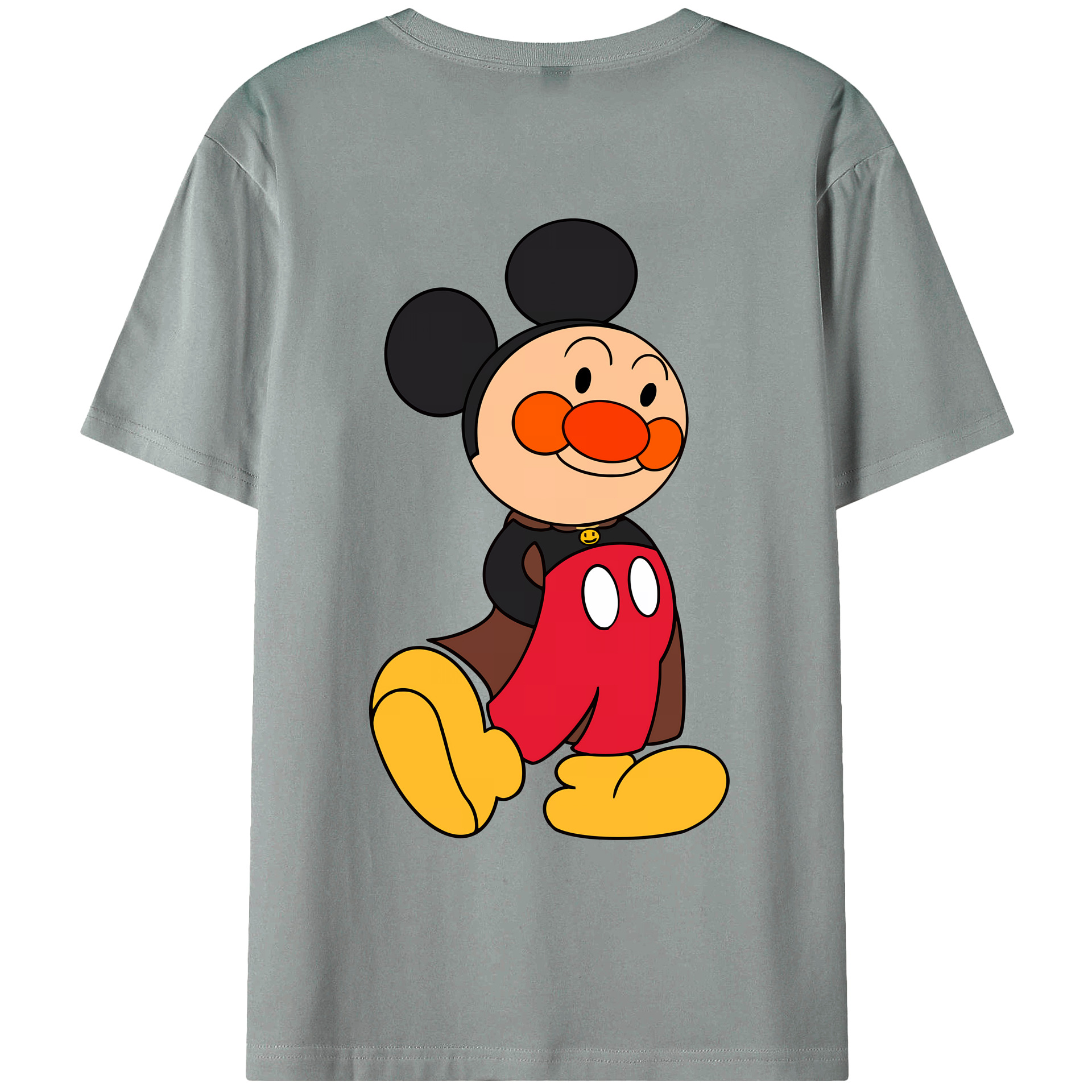 （画像用） アンパンマン Anpanman 綿100％ メンズ半袖Tシャツ（バックプリント） 通気性